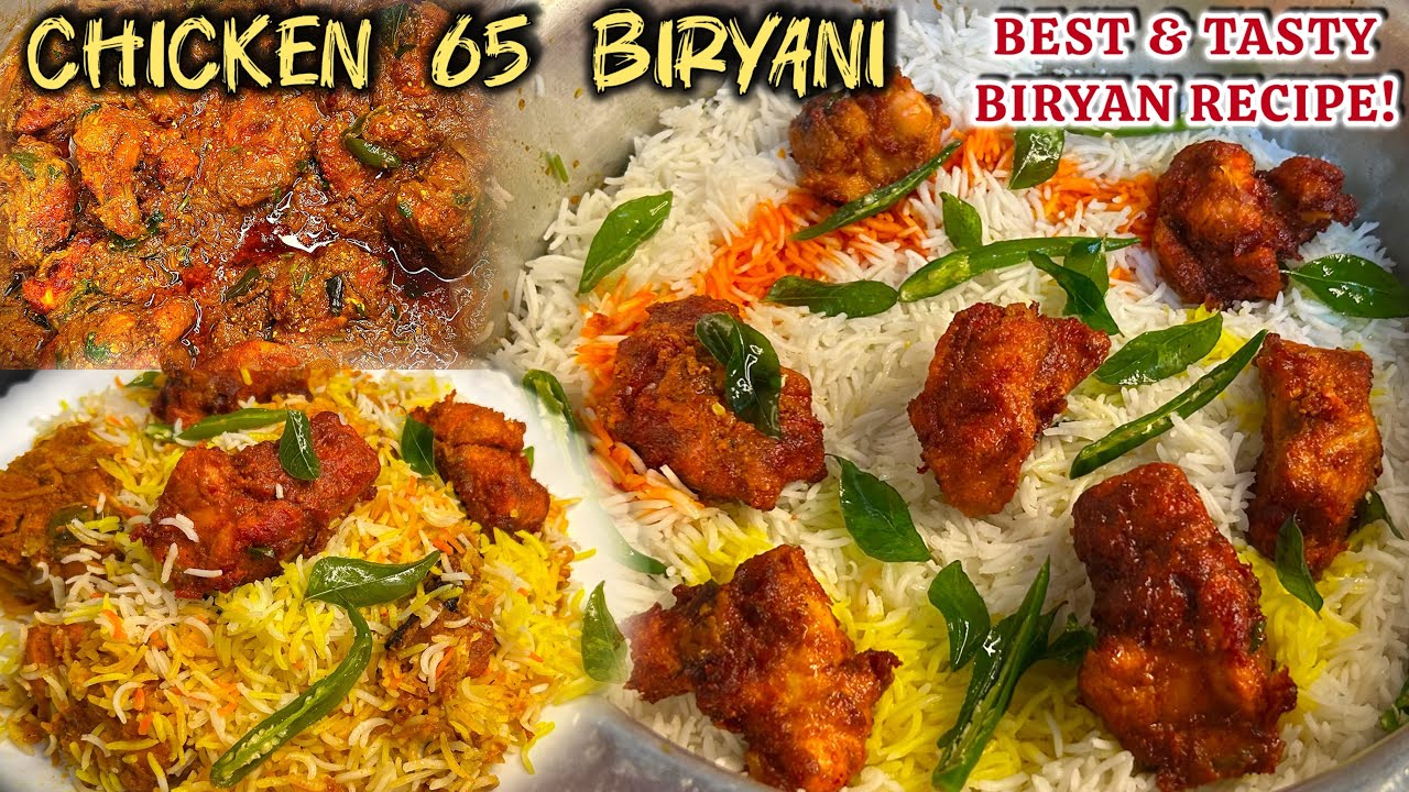 Super Tasty CHICKEN 65 BIRYANI Recipe | Very Easy and Different Flavour👩🏻‍🍳|