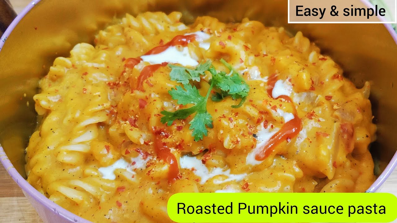 pumpkin pasta recipe/pumpkin sauce pasta/roasted pumpkin sauce pasta/quick pumpkin sauce#pastarecipe