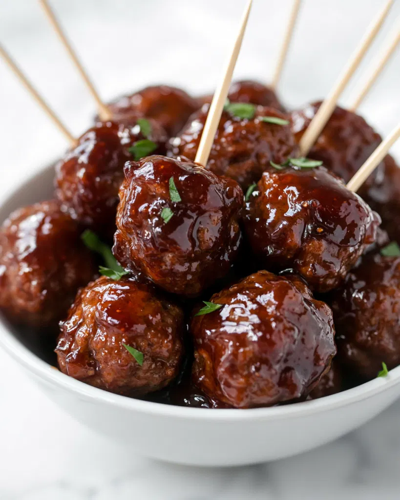 Crockpot Grape Jelly Meatball