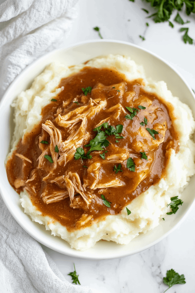 slow-cooker-chicken-and-gravy