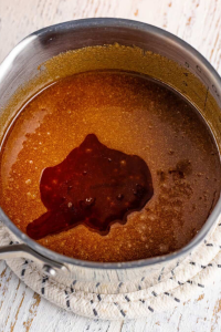 Sprinkle brown sugar generously