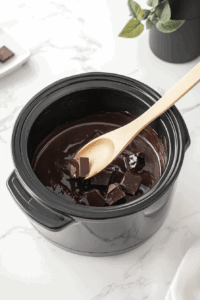 cooking-the-chocolate-jn-crockpot-to-melt-it-evenly on HIGH for 1 hour, then reduce to LOW for another hour, stirring every 15-20 minutes