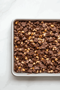 cooling-peanut-clusters-on-wax-paper to let it cool for 30 to 45 minutes until hardened