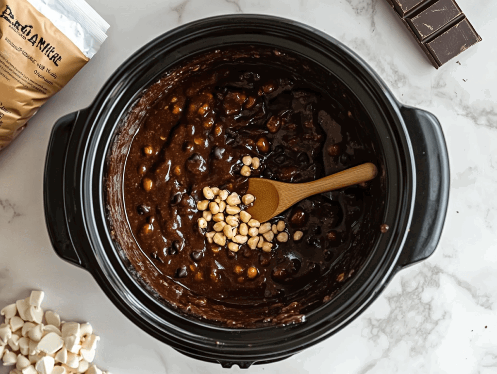 crockpot-chocolate-peanut-clusters-ready-to-be-served