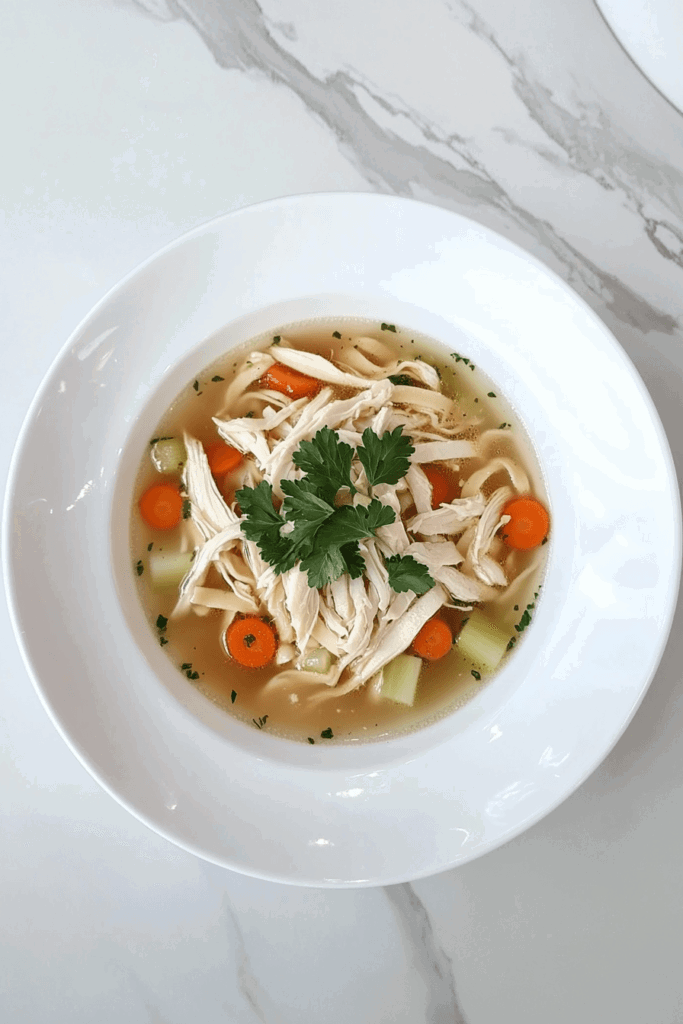 hearty-chicken-noodle-soup-served-in-a-bowl-with-shredded-chicken-carrots-and-cilantro