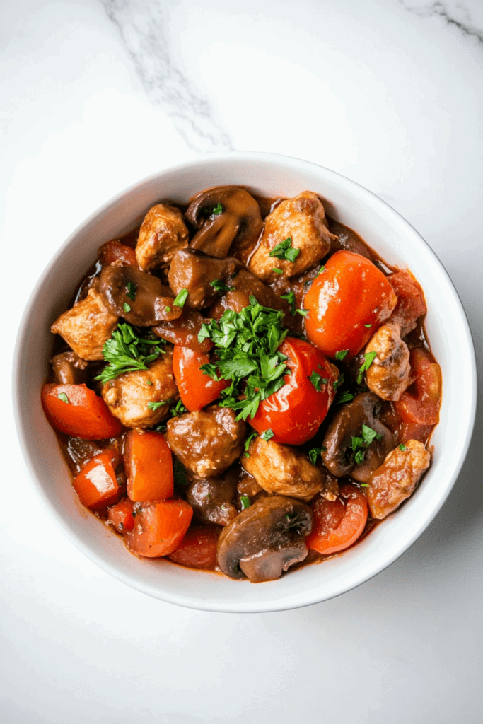 slow-cooker-chicken-and-dumplings-served-in-a-bowl-with-shredded-chicken-topping