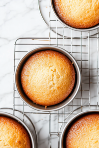 Chocolate cake batter in the oven, baking to perfection with a moist and fluffy texture.