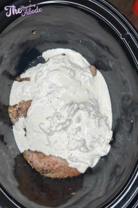 Pour the sauce mixture over the chicken