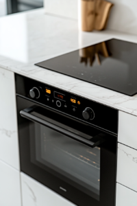 This image shows an oven being preheated to ensure the shrimp bake evenly and achieve the perfect texture.