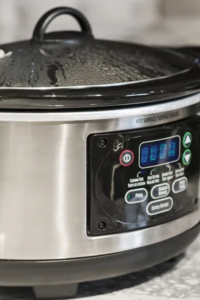 Secure the lid on the slow cooker