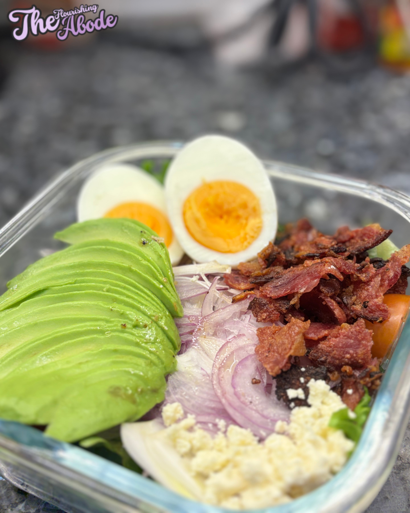 Steak Cobb Salad With Creamy Avocado Dressing salad