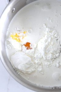 Stir in the coconut milk