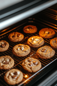 This image shows a stack of freshly baked banana bread cookies with chocolate chips, highlighting their soft, moist texture and rich flavor.
