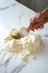 deflating-and-portioning-texas-roadhouse-rolls-dough