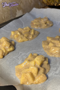 Drop small mounds of batter onto the baking sheet
