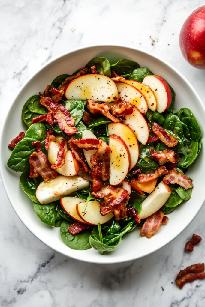 hot-spinach-apple-salad
