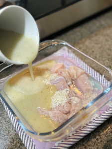 stir together the chicken