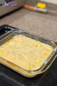 Let the casserole cool