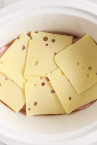 Place a slice of cheese