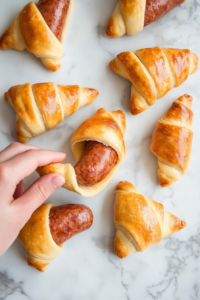 rolling-sausage-in-crescent-dough