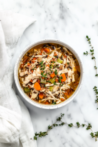 shredded-chicken-being-stirred-into-instant-pot