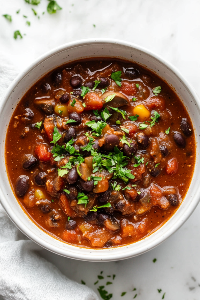slow-cooker-black-bean-mushroom-chili-2
