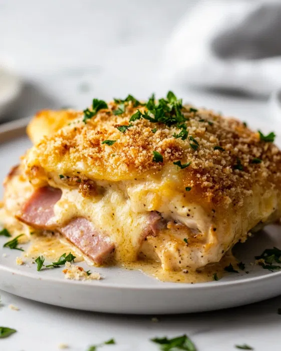 Slow Cooker Chicken Cordon Bleu