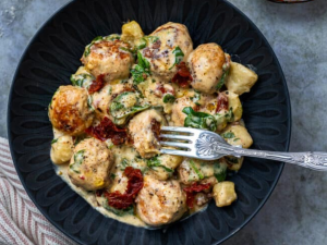 Slow Cooker Tuscan Chicken Meatballs With Gnocchi Recipe