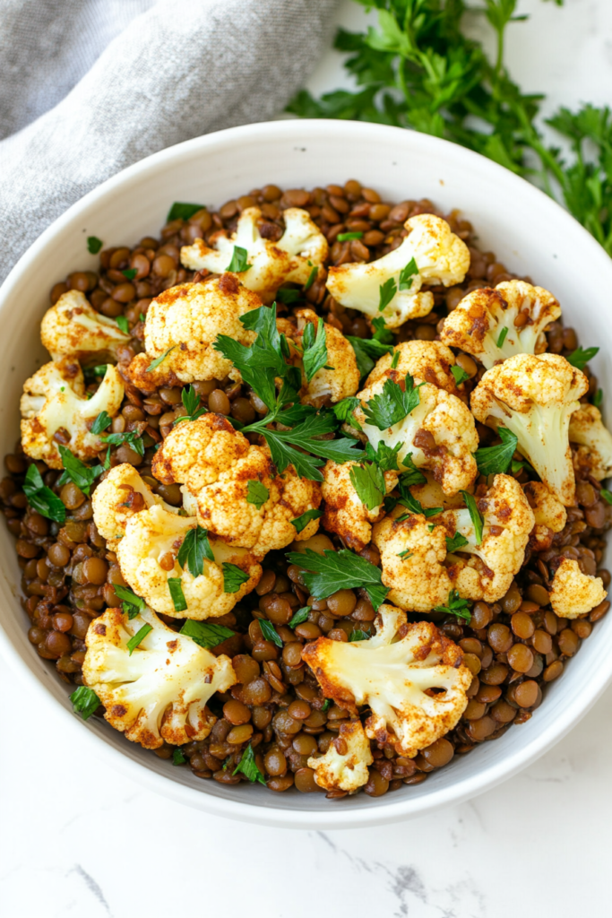 spiced-lentils-and-cauliflower