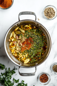 sprinkling-a-bold-spice-blend-into-the-aromatic-base-for-depth-of-flavor