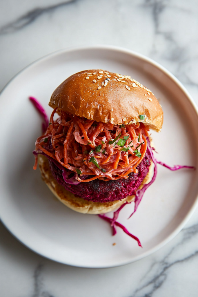 vegan-beet-burgers-with-sweet-chili-slaw