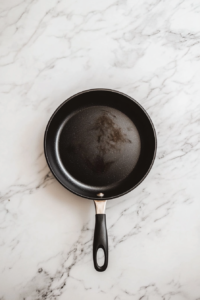 warming-up-a-skillet-for-french-toast