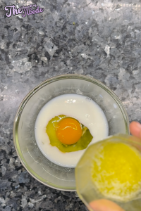 whisk buttermilk, eggs