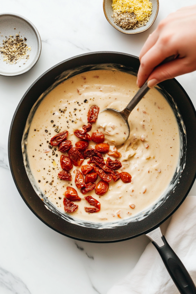 adding-sun-dried-tomatoes-and-seasoning-to-the-creamy-sauce-9939035-683x1024