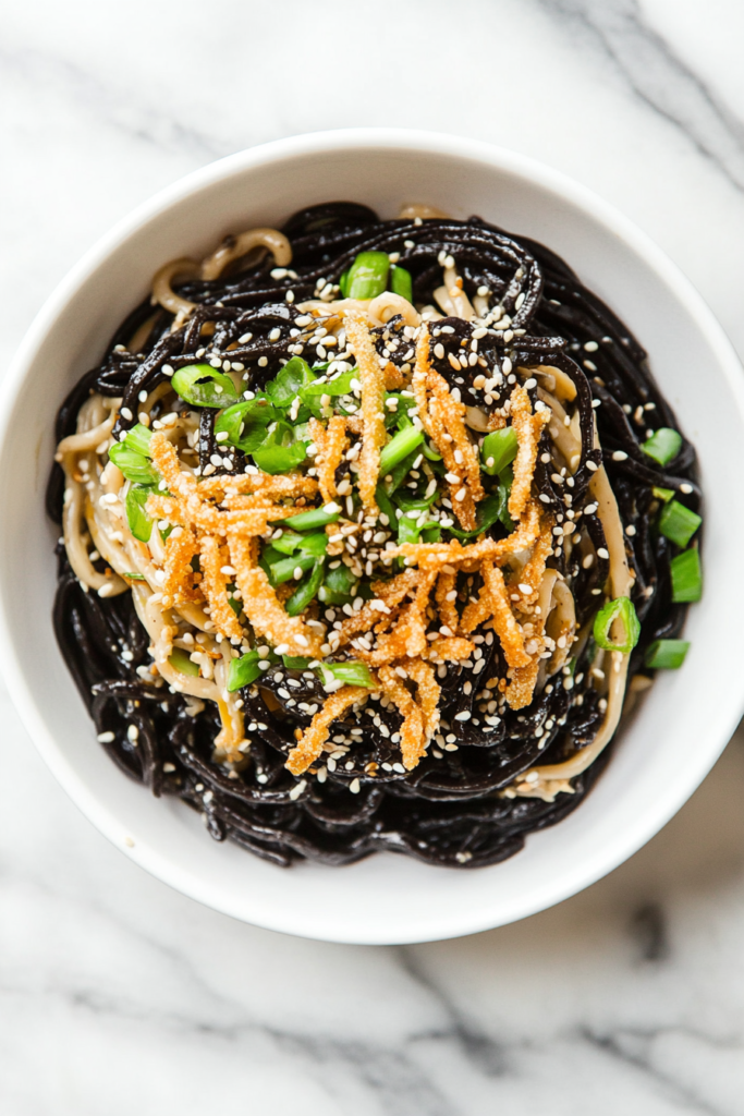 black-tahini-noodles-with-crispy-spring-onions