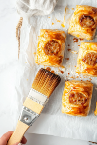 This image shows a pastry brush applying an even layer of egg wash over a sausage roll to create a glossy, golden crust.This image shows a pastry brush applying an even layer of egg wash over a sausage roll to create a glossy, golden crust.This image shows a pastry brush applying an even layer of egg wash over a sausage roll to create a glossy, golden crust.This image shows a pastry brush applying an even layer of egg wash over a sausage roll to create a glossy, golden crust.This image shows a pastry brush applying an even layer of egg wash over a sausage roll to create a glossy, golden crust.This image shows a pastry brush applying an even layer of egg wash over a sausage roll to create a glossy, golden crust.This image shows a pastry brush applying an even layer of egg wash over a sausage roll to create a glossy, golden crust.This image shows a pastry brush applying an even layer of egg wash over a sausage roll to create a glossy, golden crust.