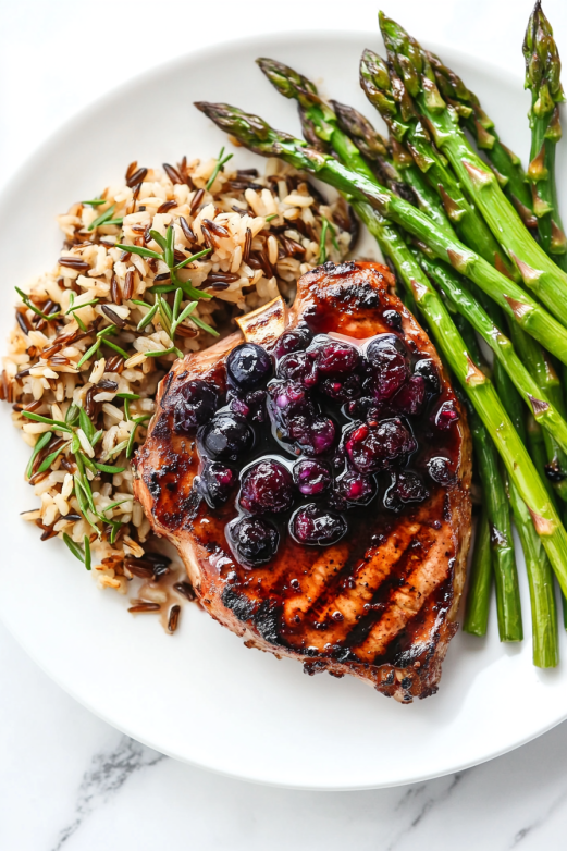 grilled-pork-chops-with-burst-blueberry-sauce-3