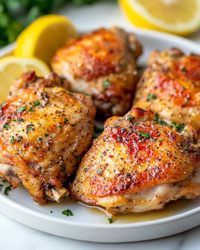 Lemon Pepper Chicken Thighs