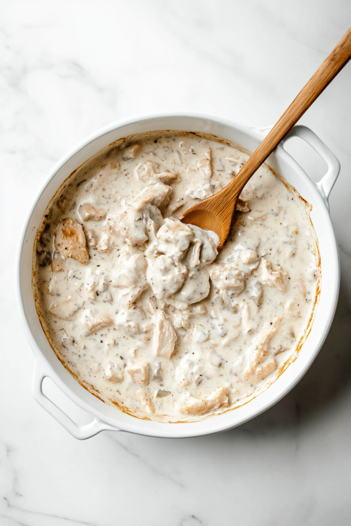 mixing-ingredients-in-a-casserole-dish-for-chicken-and-rice-casserole-2681863-683x1024