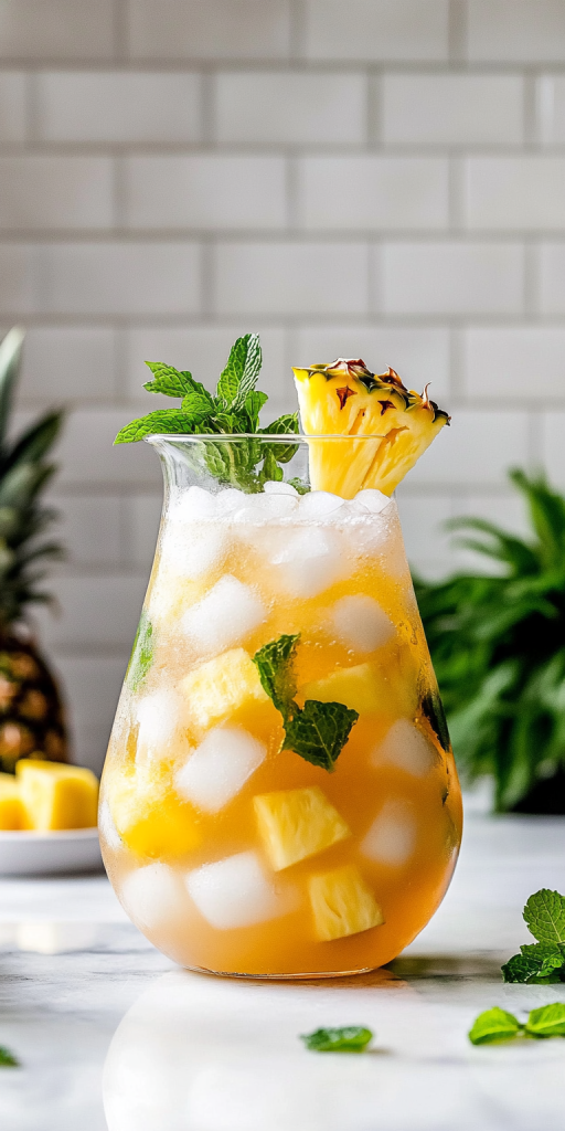 Pineapple Mint Julep Sangria Recipe