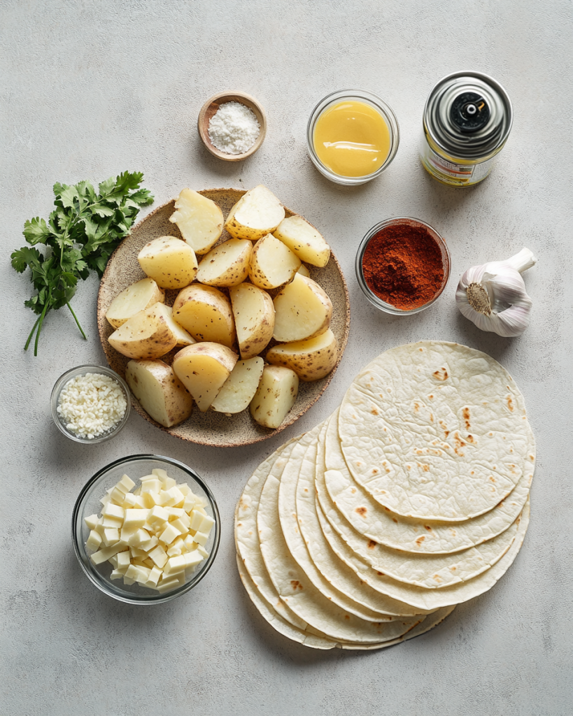 Potato Taquitos Recipe Ingredients