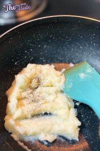 Season with salt and pepper