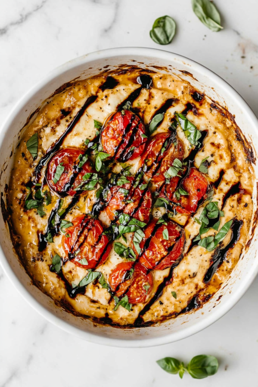 skillet-caprese-chicken-casserole