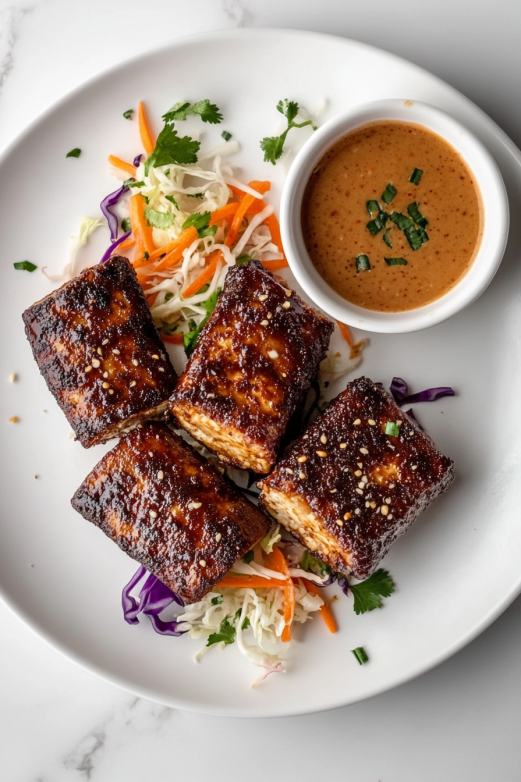 spicy-tofu-and-cabbage-spring-rolls