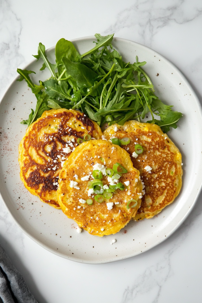 sweetcorn-feta-and-spring-onion-pancakes