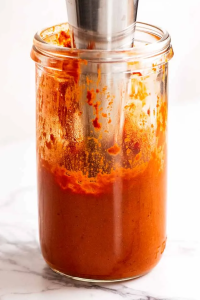 combine all paste ingredients in a tall jug