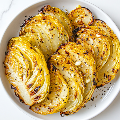 crispy-grilled-cabbage-steaks-tossed-perfectly-with-crispy-edges-in-round-white-bowl