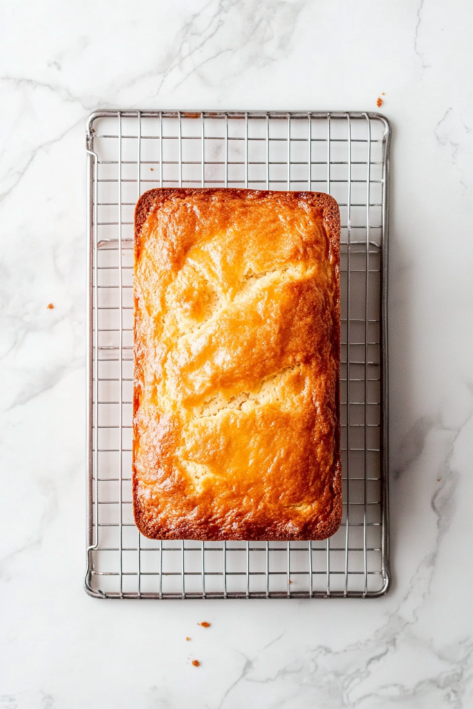 drizzling-glaze-over-a-cooled-strawberry-pound-cake-before-slicing
