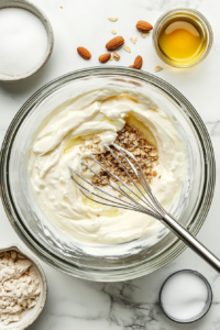 gradually-mixing-dry-ingredients-into-wet-batter-for-strawberry-pound-cake