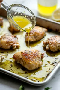 then drizzle evenly over